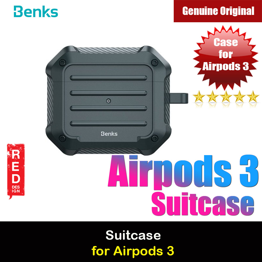 Picture of Benks Suitcase Protective Case for AirPods 3 Liquid Silicone Case with Carabiner Hook (Green) Apple Airpods 3- Apple Airpods 3 Cases, Apple Airpods 3 Covers, iPad Cases and a wide selection of Apple Airpods 3 Accessories in Malaysia, Sabah, Sarawak and Singapore 