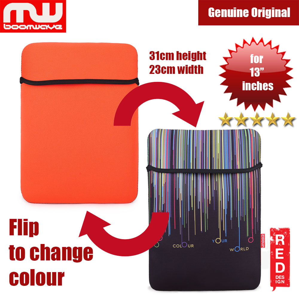 Picture of Boomwave Colour Series Laptop Notebook Macbook Sleeve Design up to 13 inches Laptop (Orange) Red Design- Red Design Cases, Red Design Covers, iPad Cases and a wide selection of Red Design Accessories in Malaysia, Sabah, Sarawak and Singapore 