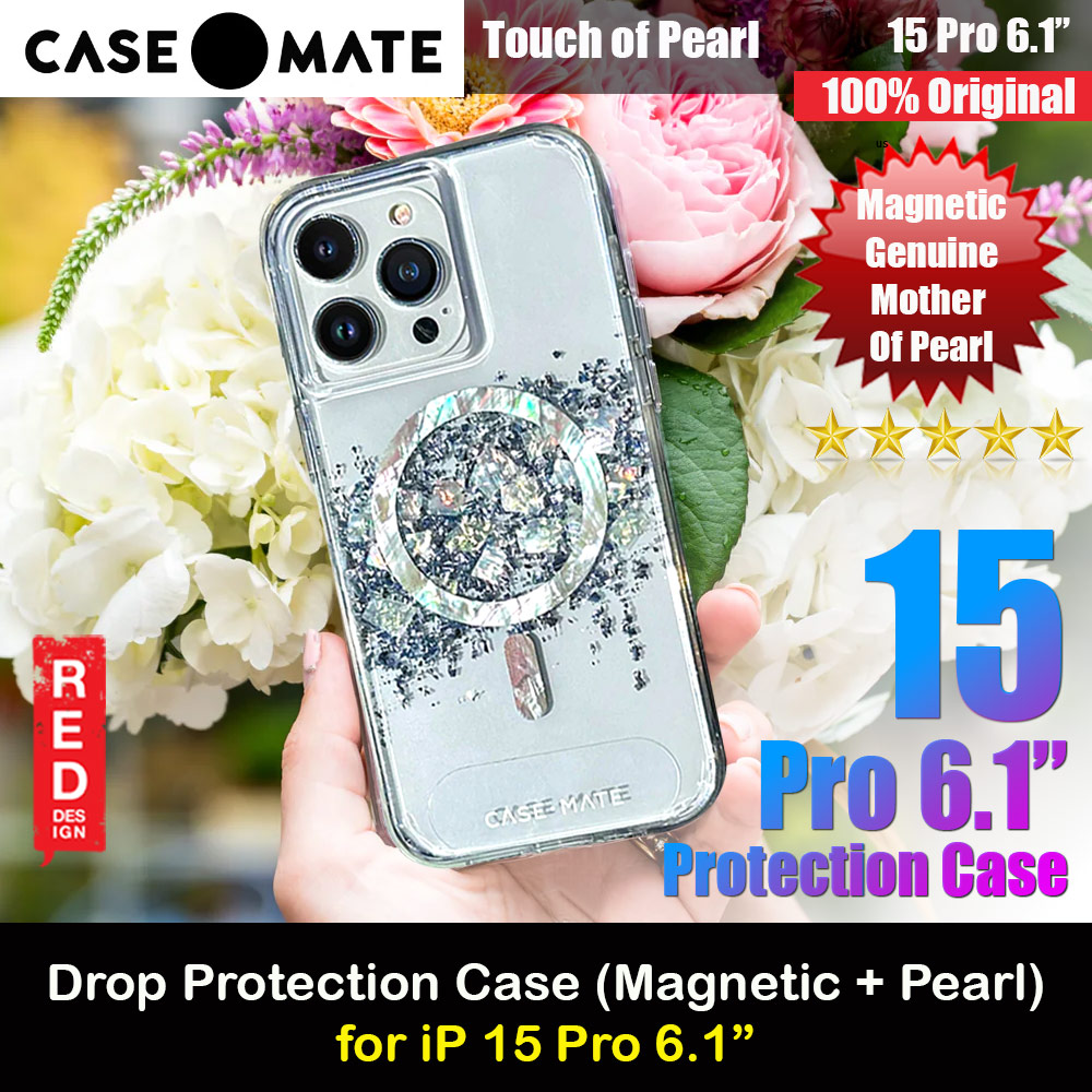 Picture of Case Mate Case-Mate Stylish Design Karat Drop Protection Case with Magsafe Magnetic Charging for iPhone 15 Pro 6.1 (Touch of Pearl) Apple iPhone 15 Pro 6.1- Apple iPhone 15 Pro 6.1 Cases, Apple iPhone 15 Pro 6.1 Covers, iPad Cases and a wide selection of Apple iPhone 15 Pro 6.1 Accessories in Malaysia, Sabah, Sarawak and Singapore 