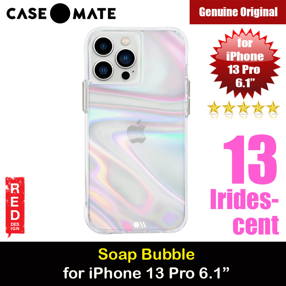 Picture of Case Mate Case-Mate Soap Bubble Protection Case for iPhone 13 Pro 6.1 (Iridescent) Apple iPhone 13 Pro 6.1- Apple iPhone 13 Pro 6.1 Cases, Apple iPhone 13 Pro 6.1 Covers, iPad Cases and a wide selection of Apple iPhone 13 Pro 6.1 Accessories in Malaysia, Sabah, Sarawak and Singapore 