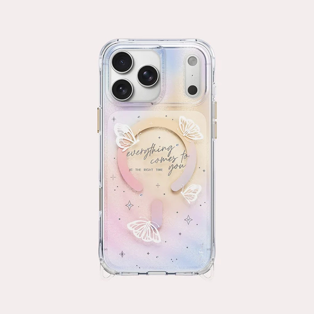 Picture of Apple iPhone 18 Pro Max Case | Coehl ELLIE MagClick Magnetic Charging Case with Camera Control Button for iPhone 18 Pro Max - Prism Bloom