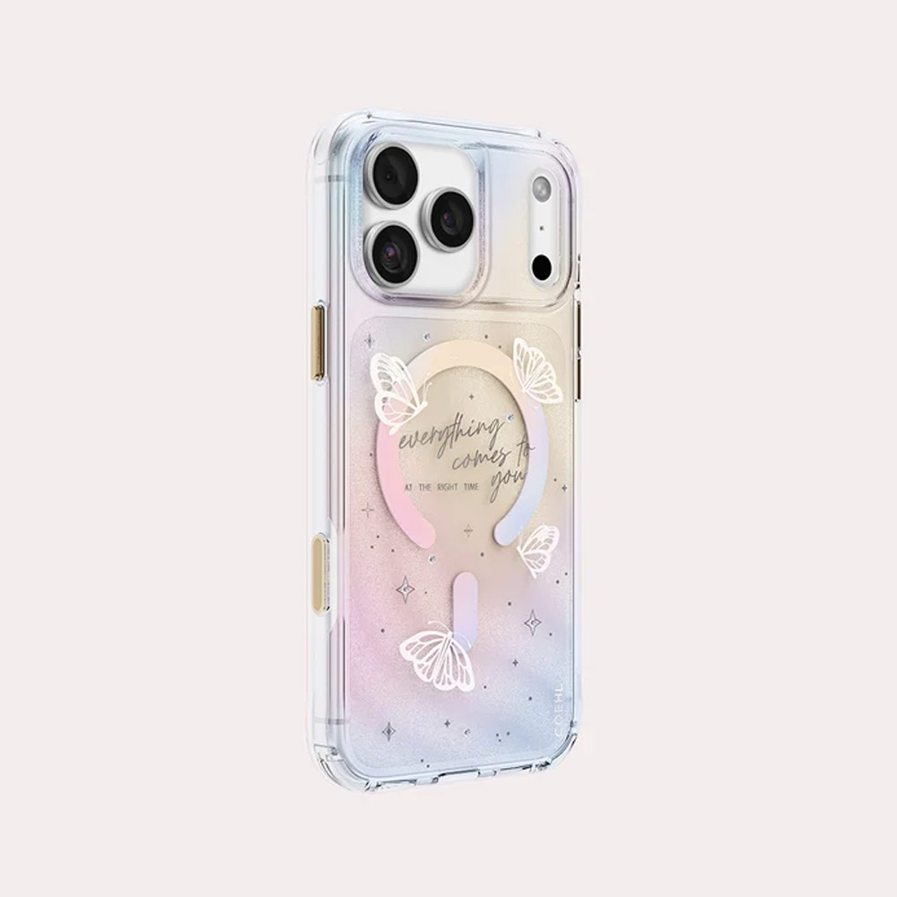Picture of Apple iPhone 18 Pro Max Case | Coehl ELLIE MagClick Magnetic Charging Case with Camera Control Button for iPhone 18 Pro Max - Prism Bloom
