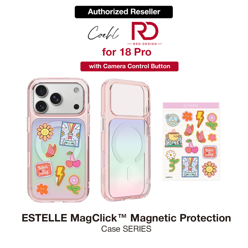 Picture of Coehl ESTELLE MagClick Magnetic Charging Case with Camera Control Button for iPhone 18 Pro - Pink Prism Apple iPhone 18 Pro- Apple iPhone 18 Pro Cases, Apple iPhone 18 Pro Covers, iPad Cases and a wide selection of Apple iPhone 18 Pro Accessories in Malaysia, Sabah, Sarawak and Singapore 