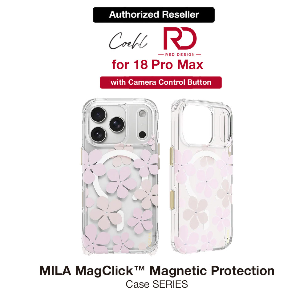 Picture of Coehl MILA MagClick Magnetic Charging Case with Camera Control Button for iPhone 18 Pro Max - Brush Bloom Apple iPhone 18 Pro Max- Apple iPhone 18 Pro Max Cases, Apple iPhone 18 Pro Max Covers, iPad Cases and a wide selection of Apple iPhone 18 Pro Max Accessories in Malaysia, Sabah, Sarawak and Singapore 