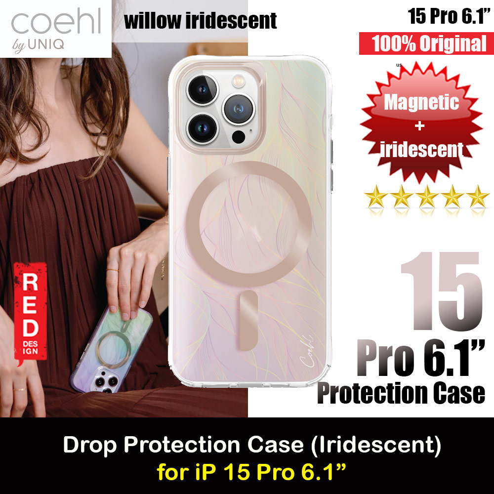 Picture of Coehl by Uniq Design for Modern Women Girl Lady Magnetic Charging Compatible for iPhone 15 Pro 6.1 (Willow iridescent) Apple iPhone 15 Pro 6.1- Apple iPhone 15 Pro 6.1 Cases, Apple iPhone 15 Pro 6.1 Covers, iPad Cases and a wide selection of Apple iPhone 15 Pro 6.1 Accessories in Malaysia, Sabah, Sarawak and Singapore 