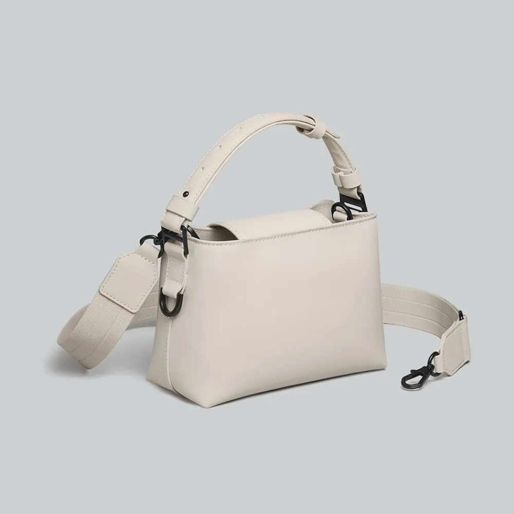 Picture of Gaston Luga SPLÄSHINI CROSSBODY BAG Premium Waterproof Eco Material Bag Messenger Style Bag with Detachable Shoulder Strap As Clutch  (Cloud Cream)