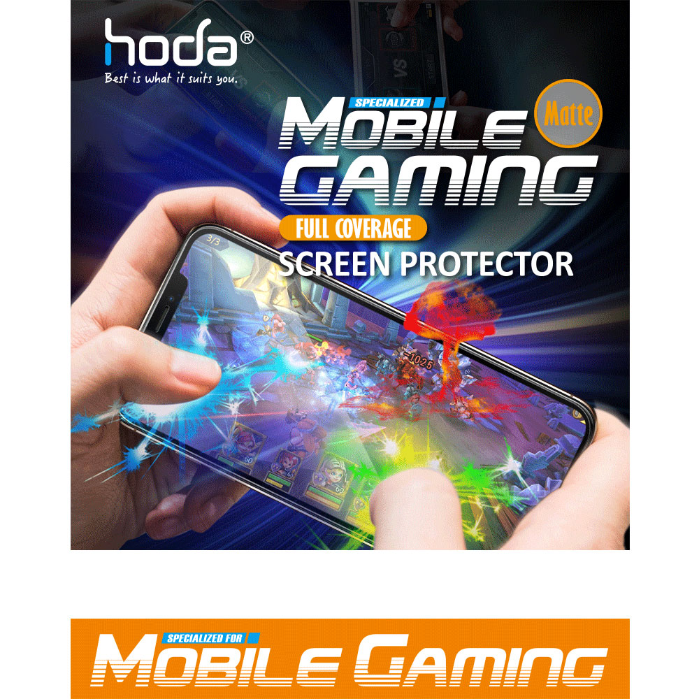 Picture of Apple iPhone 12 6.1 Screen Protector | Hoda 0.33mm Full Coverage Tempered Glass Screen Protector Design for Gaming Gamer for Apple iPhone 12 iPhone 12 Pro 6.1 (Matte)