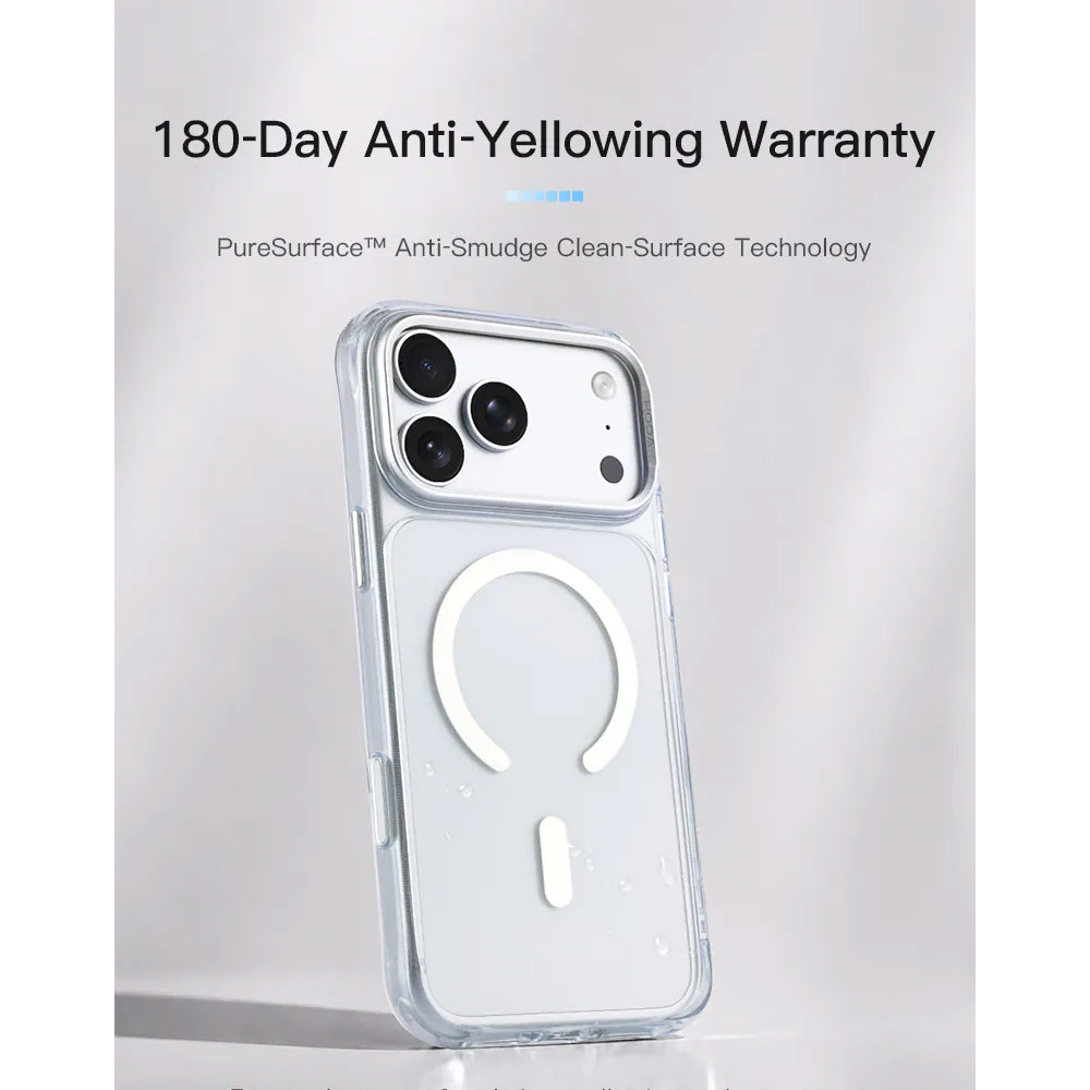Picture of Apple iPhone 18 Pro Max Case | Hoda Crystal Pro Case with Military Standard MagSafe Enhanced with PureSurface TM with Camera Button for iPhone 18 Pro Max - Clear