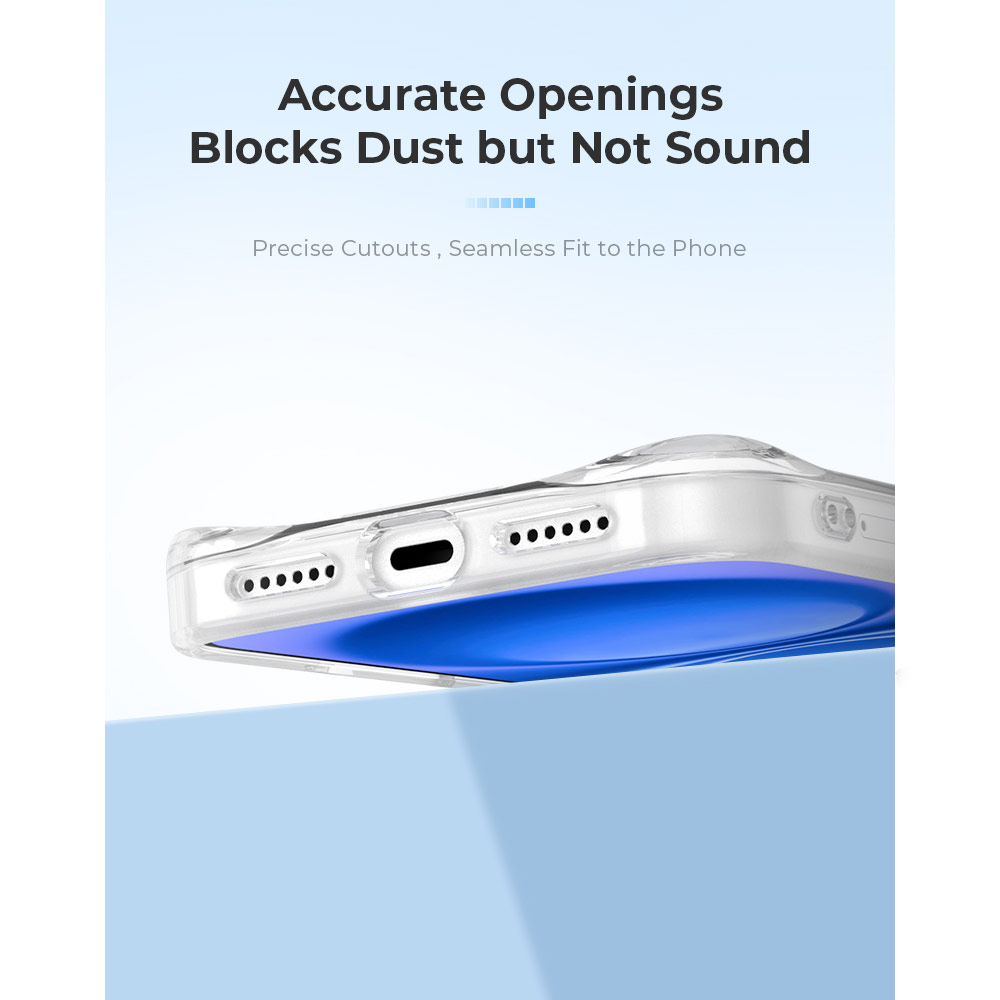 Picture of Apple iPhone 18 Pro Max Case | Hoda Crystal Pro Case with Military Standard MagSafe Enhanced with PureSurface TM with Camera Button for iPhone 18 Pro Max - Clear