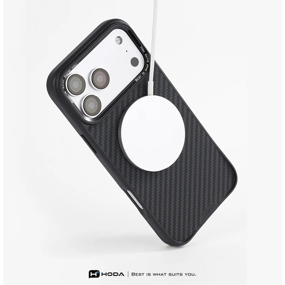 Picture of Apple iPhone 18 Pro Max Case | Hoda DIVERSE Case with Magnet for iPhone 18 Pro Max 17 Pro Max - KEVLAR