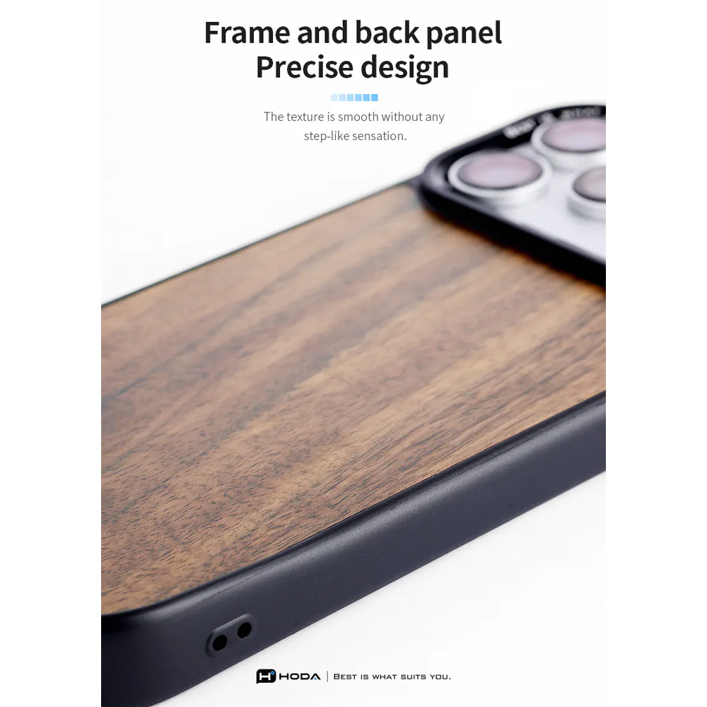 Picture of Apple iPhone 18 Pro Max Case | Hoda DIVERSE Case with Magnet for iPhone 18 Pro Max 17 Pro Max - WALNUT