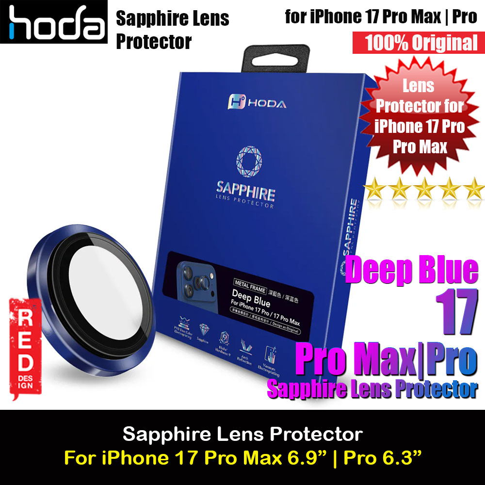 Picture of Apple iPhone 17 Pro 6.3  | Hoda Sapphire Lens Protector for iPhone 17 Pro Max 6.9 17 Pro 6.3  (3PCS Dark Blue)