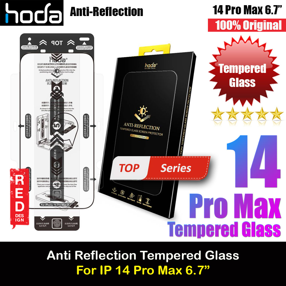 Picture of Hoda 0.33mm 2.5D Full Coverage Anti Reflection Tempered Glass Screen Protector for Apple iPhone 14 Pro Max 6.7 (Anti Reflection) Apple iPhone 14 Pro Max 6.7- Apple iPhone 14 Pro Max 6.7 Cases, Apple iPhone 14 Pro Max 6.7 Covers, iPad Cases and a wide selection of Apple iPhone 14 Pro Max 6.7 Accessories in Malaysia, Sabah, Sarawak and Singapore 