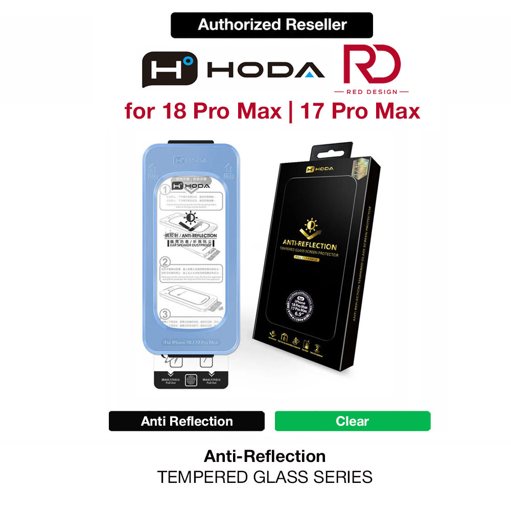 Picture of Hoda Full Coverage Tempered Glass Screen Protector for iPhone 18 Pro Max with Dust-Free Helper - Anti Reflection Flagship Apple iPhone 17 Pro Max 6.9- Apple iPhone 17 Pro Max 6.9 Cases, Apple iPhone 17 Pro Max 6.9 Covers, iPad Cases and a wide selection of Apple iPhone 17 Pro Max 6.9 Accessories in Malaysia, Sabah, Sarawak and Singapore 