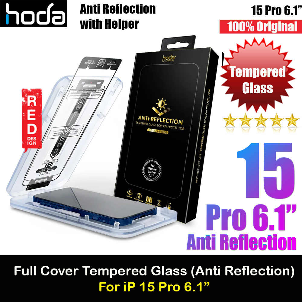 Picture of Hoda 0.33mm 2.5D Full Coverage Anti Reflection Tempered Glass Screen Protector for Apple iPhone 15 Pro 6.1 (Anti Reflection) Apple iPhone 15 Pro 6.1- Apple iPhone 15 Pro 6.1 Cases, Apple iPhone 15 Pro 6.1 Covers, iPad Cases and a wide selection of Apple iPhone 15 Pro 6.1 Accessories in Malaysia, Sabah, Sarawak and Singapore 