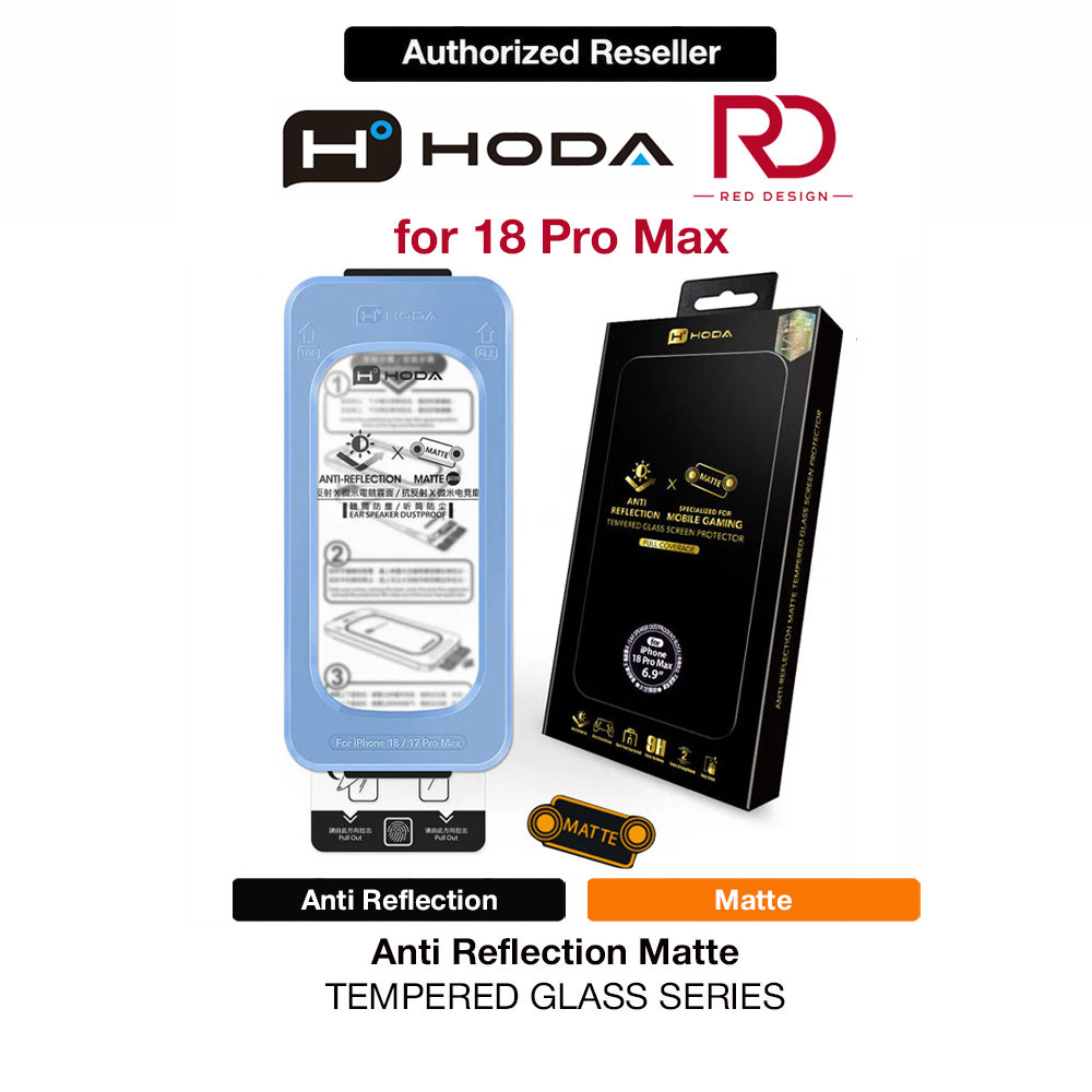 Picture of Hoda Anti Reflection Matte  Full Coverage Tempered Glass Screen Protector for iPhone 18 Pro Max Dust Free Helper Lite Included - Matte Apple iPhone 18 Pro Max- Apple iPhone 18 Pro Max Cases, Apple iPhone 18 Pro Max Covers, iPad Cases and a wide selection of Apple iPhone 18 Pro Max Accessories in Malaysia, Sabah, Sarawak and Singapore 