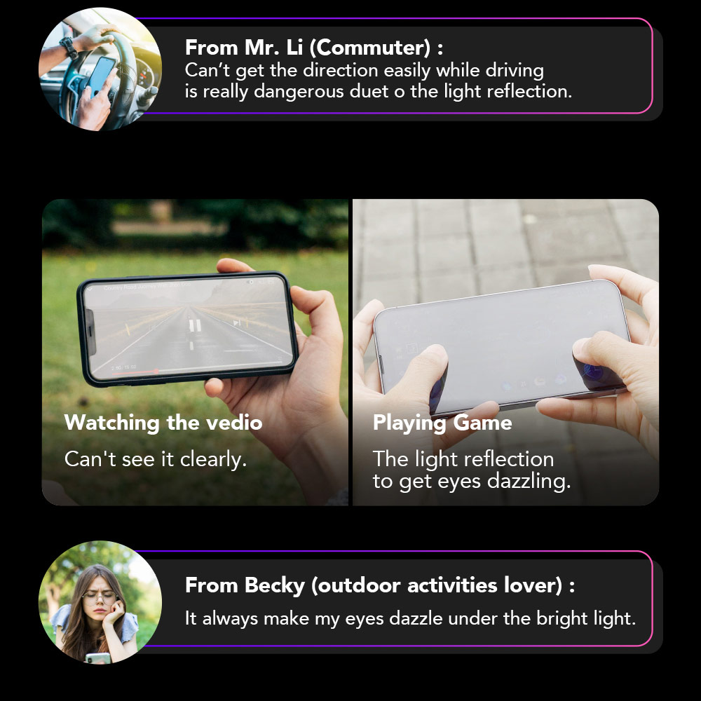 Picture of Apple iPhone Duo Case | Hoda Anti-Peeper Privacy 2ways with Anti Reflection Case Friendly Ultra Clear Tempered Glass Screen Protector for iPhone Duo- Privacy AR