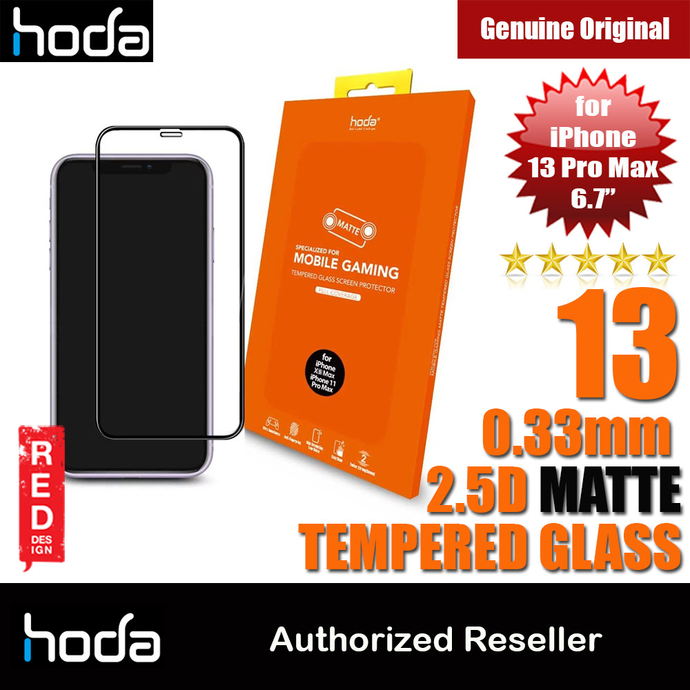 Picture of Hoda 0.33mm 2.5D Full Coverage Tempered Glass Screen Protector for Apple iPhone 13 Pro Max (Matte Specialize for Mobile Gaming) Apple iPhone 13 Pro Max 6.7- Apple iPhone 13 Pro Max 6.7 Cases, Apple iPhone 13 Pro Max 6.7 Covers, iPad Cases and a wide selection of Apple iPhone 13 Pro Max 6.7 Accessories in Malaysia, Sabah, Sarawak and Singapore 