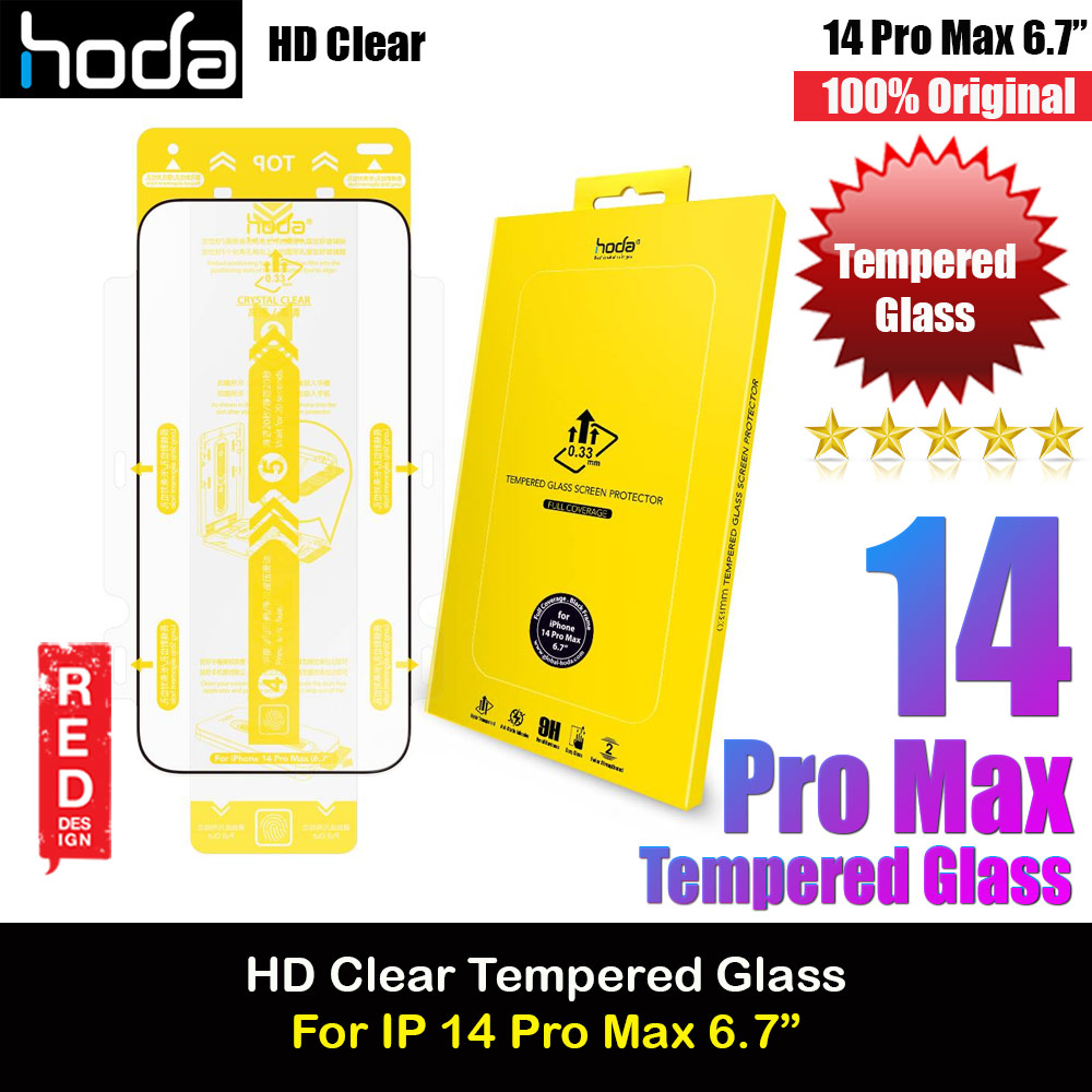 Picture of Hoda 0.33mm 2.5D Full Coverage Tempered Glass Screen Protector for Apple iPhone 14 Pro Max 6.7 (Clear Black) Apple iPhone 14 Pro Max 6.7- Apple iPhone 14 Pro Max 6.7 Cases, Apple iPhone 14 Pro Max 6.7 Covers, iPad Cases and a wide selection of Apple iPhone 14 Pro Max 6.7 Accessories in Malaysia, Sabah, Sarawak and Singapore 