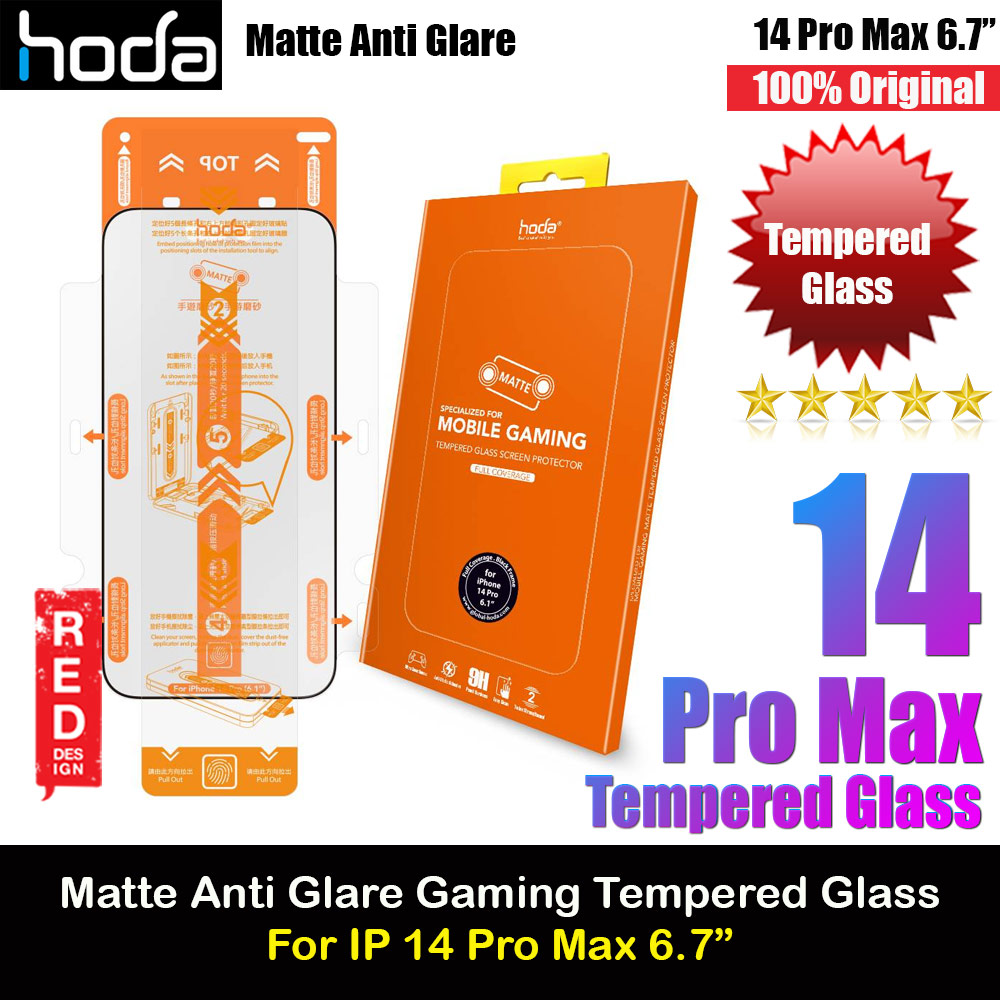 Picture of Hoda 0.33mm 2.5D Full Coverage Gamer Matte Tempered Glass Screen Protector for Apple iPhone 14 Pro Max 6.7 (Matte) Apple iPhone 14 Pro Max 6.7- Apple iPhone 14 Pro Max 6.7 Cases, Apple iPhone 14 Pro Max 6.7 Covers, iPad Cases and a wide selection of Apple iPhone 14 Pro Max 6.7 Accessories in Malaysia, Sabah, Sarawak and Singapore 
