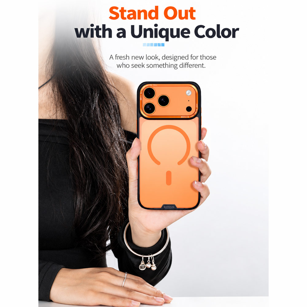 Picture of Apple iPhone 18 Pro Max Case | Hoda MultiColor Case with Magnet for iPhone 18 Pro Max 17 Pro Max - Lunar Gray