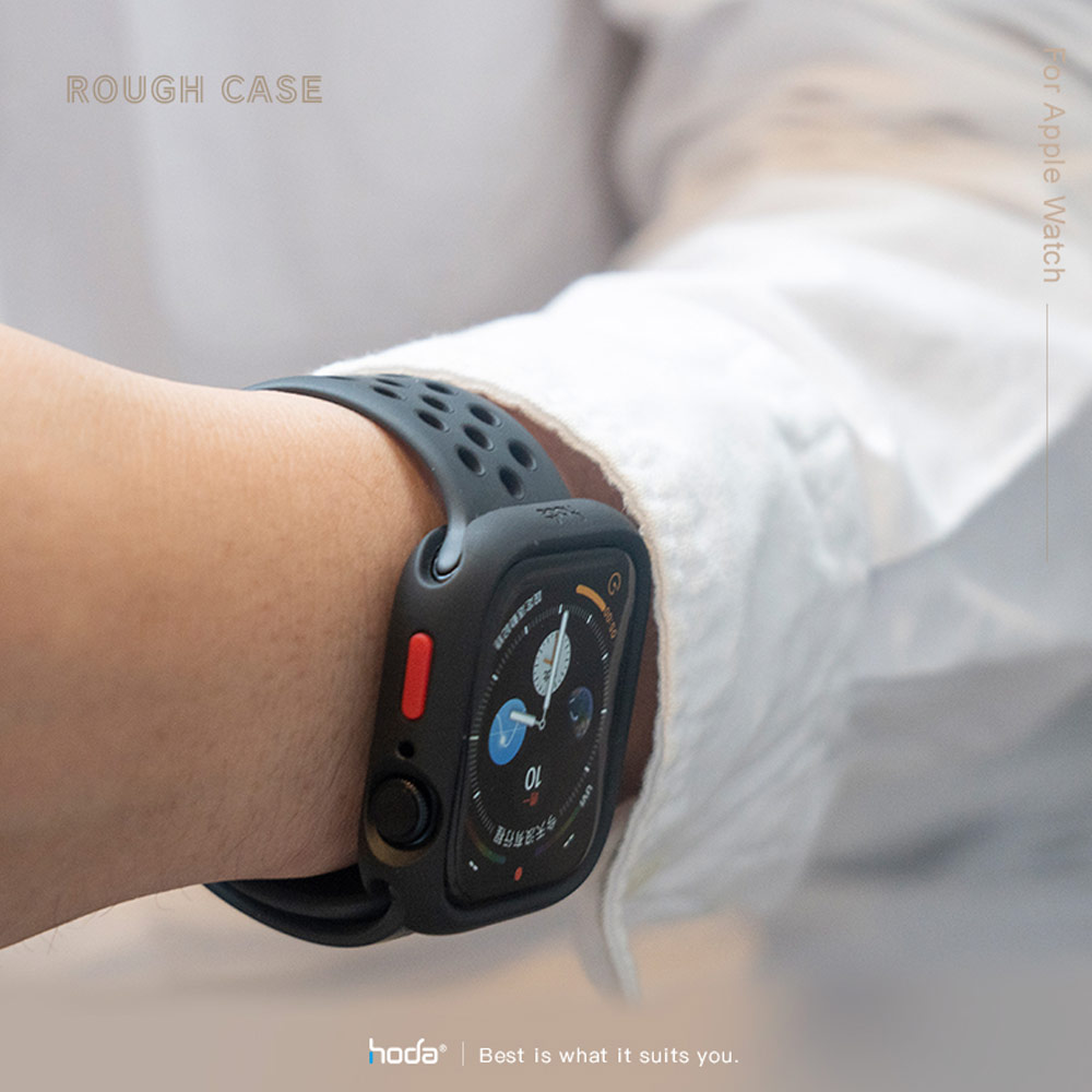 Picture of Apple Watch 41mm Case | Hoda Rough Case Apple Watch 41mm Series 7 Protection Case (Blue)