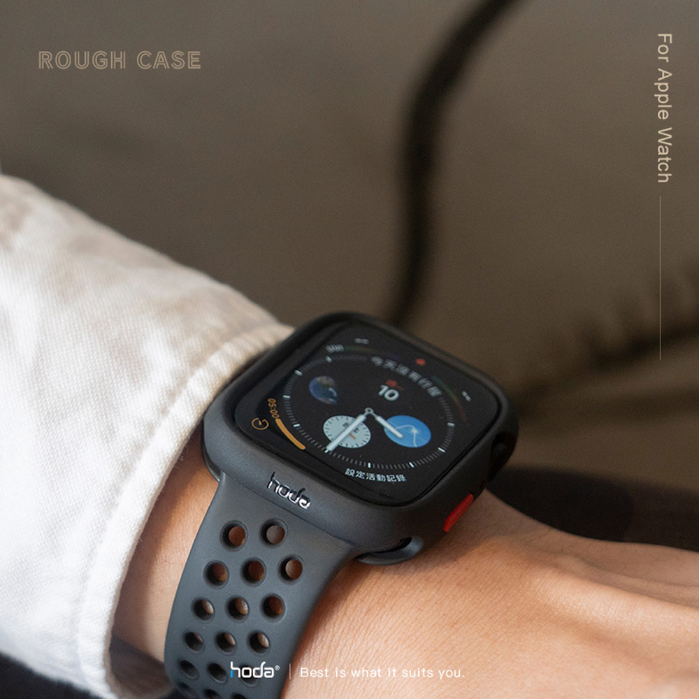 Picture of Apple Watch 41mm Case | Hoda Rough Case Apple Watch 41mm Series 7 Protection Case (Blue)