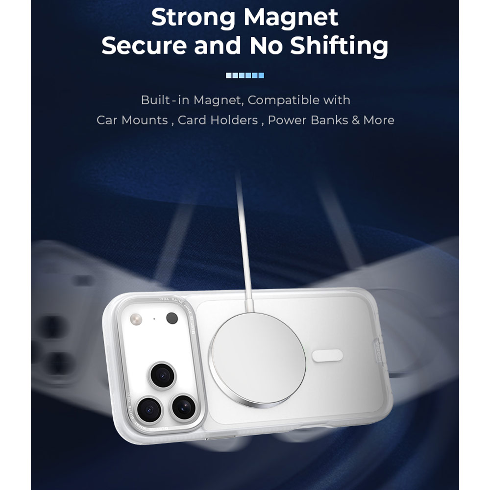 Picture of Apple iPhone 18 Pro Max Case | Hoda ROUGH Case Military Standard MagSafe Enhanced with PureSurfaceTMwith Camera Button for iPhone 18 Pro Max - Matte