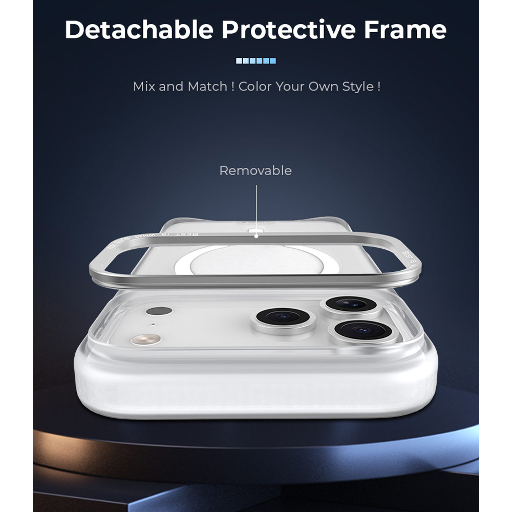 Picture of Apple iPhone 18 Pro Max Case | Hoda ROUGH Case Military Standard MagSafe Enhanced with PureSurfaceTMwith Camera Button for iPhone 18 Pro Max - Matte