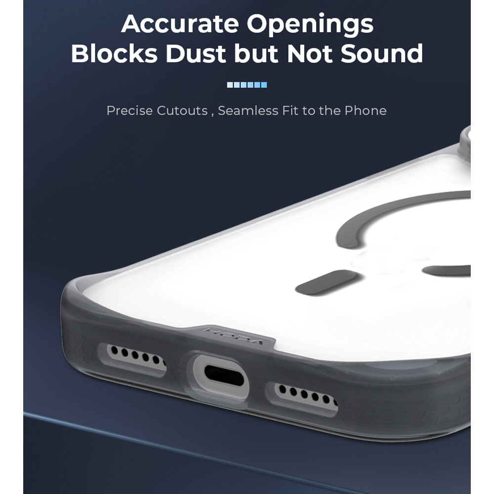 Picture of Apple iPhone 18 Pro Max Case | Hoda ROUGH Case Military Standard MagSafe Enhanced with PureSurfaceTMwith Camera Button for iPhone 18 Pro Max - Matte