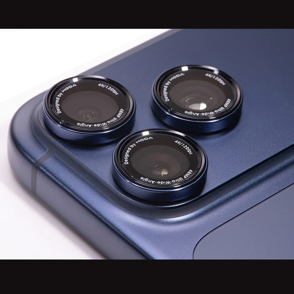 Picture of Apple iPhone 17 Pro 6.3  | Hoda Sapphire Lens Protector Monocular Like Design for iPhone 17 Pro Max 6.9 17 Pro 6.3  (3PCS Deep Blue)