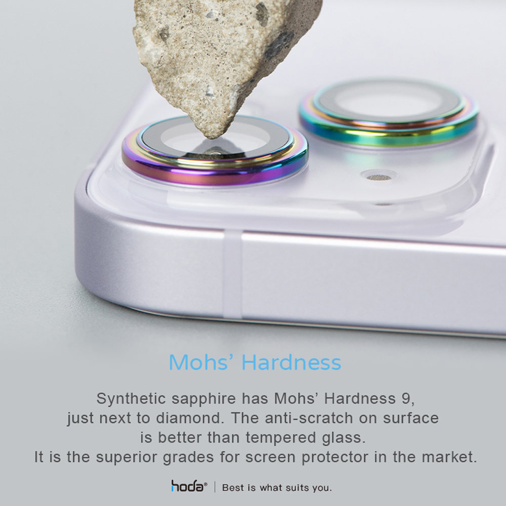Picture of Apple iPhone 14 Plus 6.7  | Hoda Sapphire Lens Protector for iPhone 14 6.1 iPhone 14 Plus 6.7  (2PCS Silver)