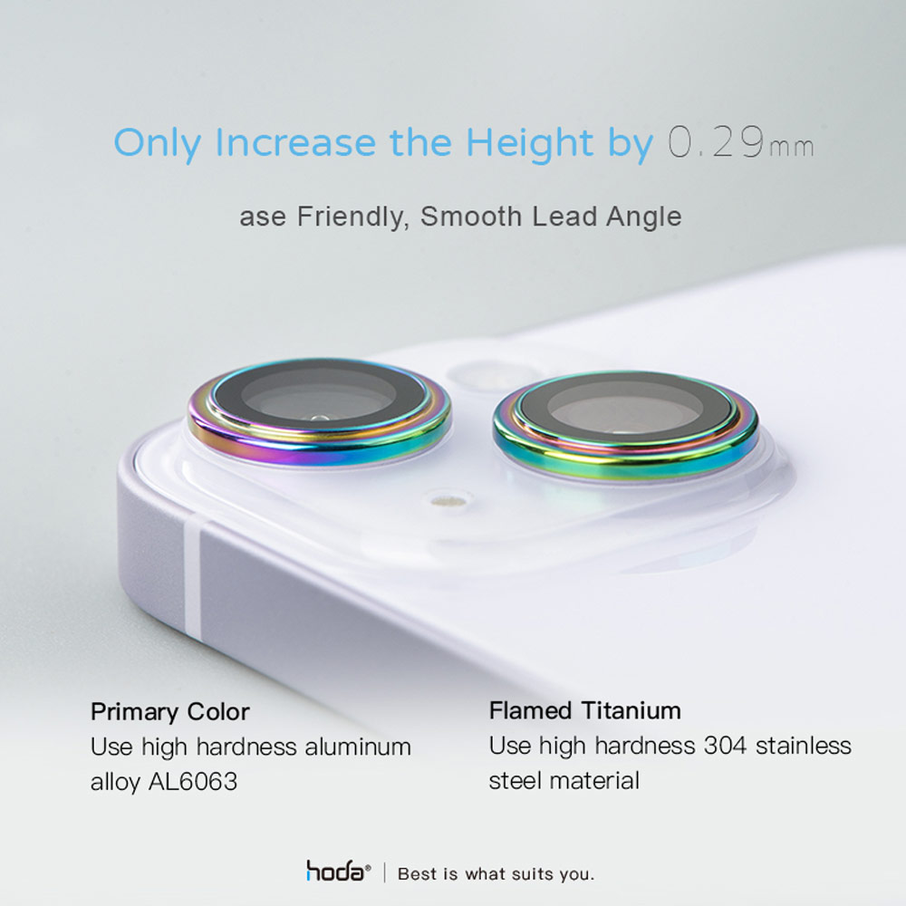 Picture of Apple iPhone 14 Plus 6.7  | Hoda Sapphire Lens Protector for iPhone 14 6.1 iPhone 14 Plus 6.7  (2PCS Silver)