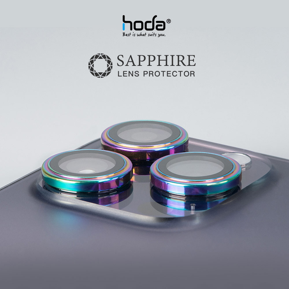 Picture of Apple iPhone 14 Pro Max 6.7  | Hoda Sapphire Lens Protector for iPhone 14 Pro 6.1 iPhone 14 Pro Max 6.7  (3PCS Gold)