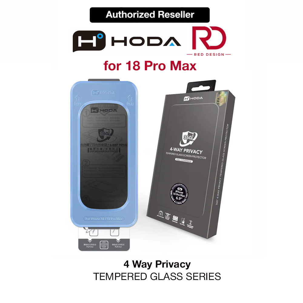 Picture of Hoda Full Coverage Tempered Glass Screen Protector for iPhone 18 Pro Max with Dust-Free Helper - Privacy 4 ways Apple iPhone 18 Pro Max- Apple iPhone 18 Pro Max Cases, Apple iPhone 18 Pro Max Covers, iPad Cases and a wide selection of Apple iPhone 18 Pro Max Accessories in Malaysia, Sabah, Sarawak and Singapore 