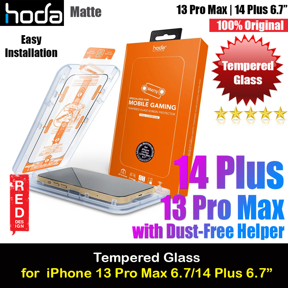 Picture of Hoda 0.33mm 2.5D Anti Glare Matte Gaming Full Coverage Tempered Glass Screen Protector for Apple iPhone 13 Pro Max 6.7 iPhone 14 Plus 6.7  (Matte) Apple iPhone 13 Pro Max 6.7- Apple iPhone 13 Pro Max 6.7 Cases, Apple iPhone 13 Pro Max 6.7 Covers, iPad Cases and a wide selection of Apple iPhone 13 Pro Max 6.7 Accessories in Malaysia, Sabah, Sarawak and Singapore 