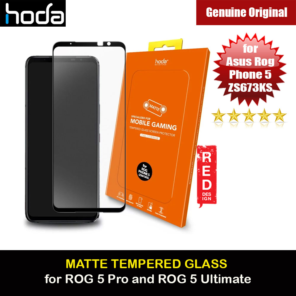 Picture of Hoda 0.33mm Gamers Full Coverage Tempered Glass Protector for Asus Rog Phone 5 Rog Phone 5 Pro Rog Phone 5 Ultimate ZS673KS (Matte Black) ASUS ROG Phone 5 Pro- ASUS ROG Phone 5 Pro Cases, ASUS ROG Phone 5 Pro Covers, iPad Cases and a wide selection of ASUS ROG Phone 5 Pro Accessories in Malaysia, Sabah, Sarawak and Singapore 