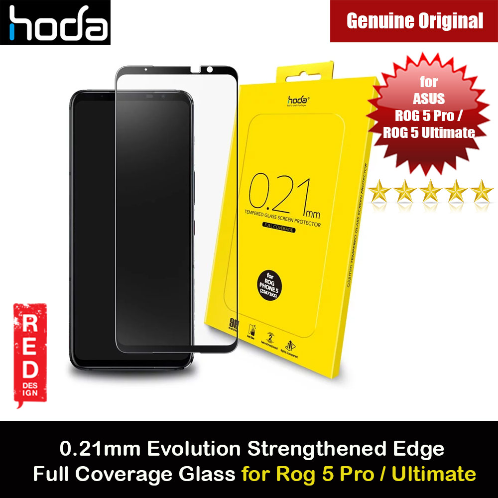 Picture of Hoda 0.21mm Evolution Strengthened Edge Full Coverage Glass Screen Protector 9H Tempered Glass for Asus Rog Phone 5 Pro Rog Phone 5 Ultimate  (0.21 mm Strengthen Edge Black) ASUS ROG Phone 5 Pro- ASUS ROG Phone 5 Pro Cases, ASUS ROG Phone 5 Pro Covers, iPad Cases and a wide selection of ASUS ROG Phone 5 Pro Accessories in Malaysia, Sabah, Sarawak and Singapore 