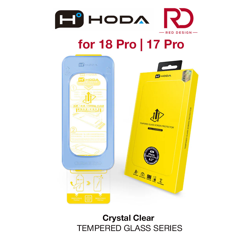 Picture of Hoda Full Coverage Tempered Glass Screen Protector for iPhone 18 Pro 17 Pro  with Dust-Free Helper - Clear Apple iPhone 17 Pro 6.3- Apple iPhone 17 Pro 6.3 Cases, Apple iPhone 17 Pro 6.3 Covers, iPad Cases and a wide selection of Apple iPhone 17 Pro 6.3 Accessories in Malaysia, Sabah, Sarawak and Singapore 