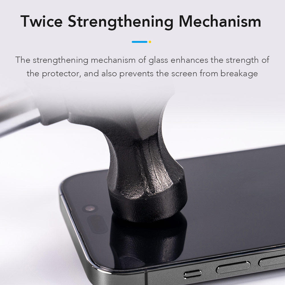 Picture of Apple iPhone 18 Pro Screen Protector | Hoda Full Coverage Tempered Glass Screen Protector for iPhone 18 Pro 17 Pro with Dust-Free Helper - Clear