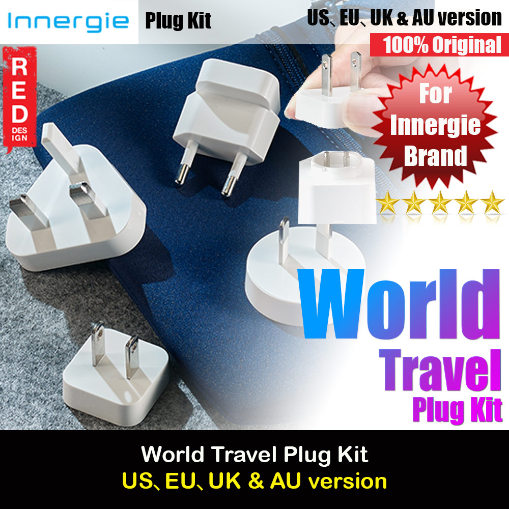 Picture of Innergie World Travel Plug Kit UniversaPlugsl  Fit in US EU UK AU version Red Design- Red Design Cases, Red Design Covers, iPad Cases and a wide selection of Red Design Accessories in Malaysia, Sabah, Sarawak and Singapore 