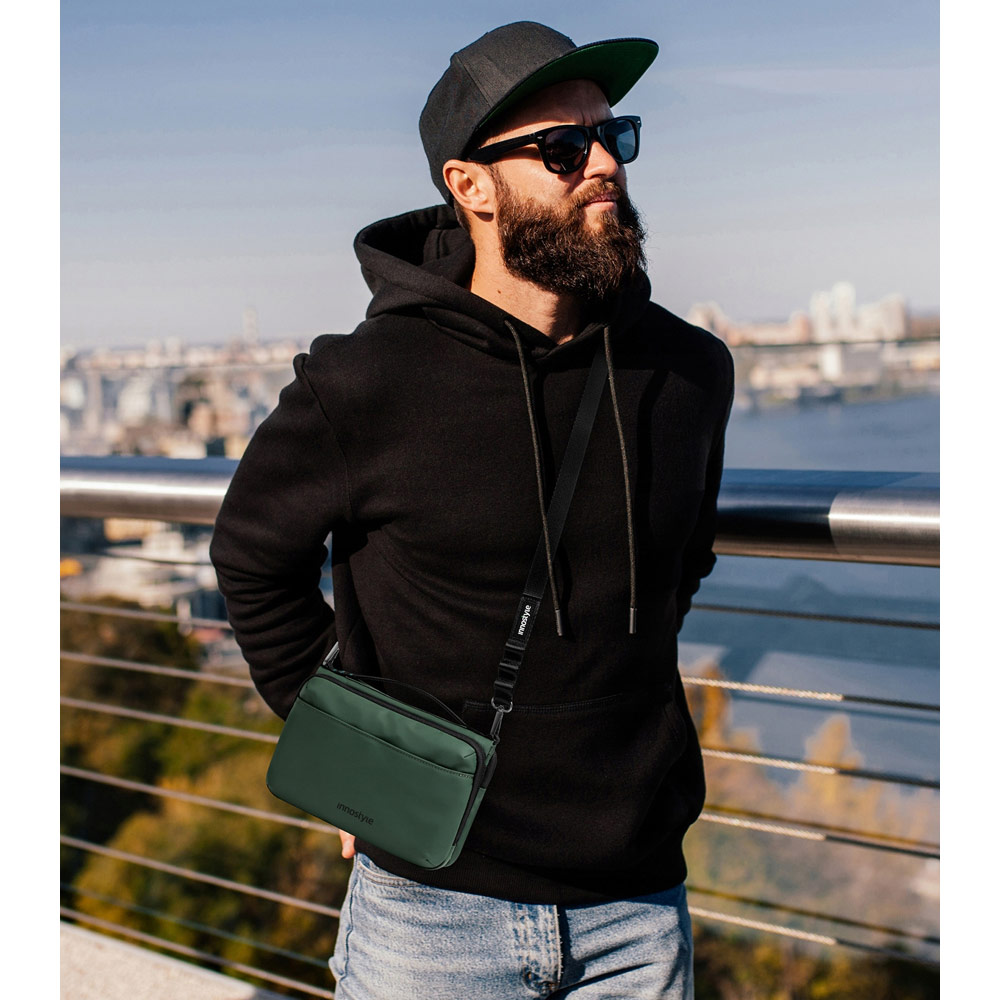 Picture of Innostyle FlexiCarry Crossbody Sling Shoulder Hand Carry Urban Style Bag Travel Bag (Meadow Green)