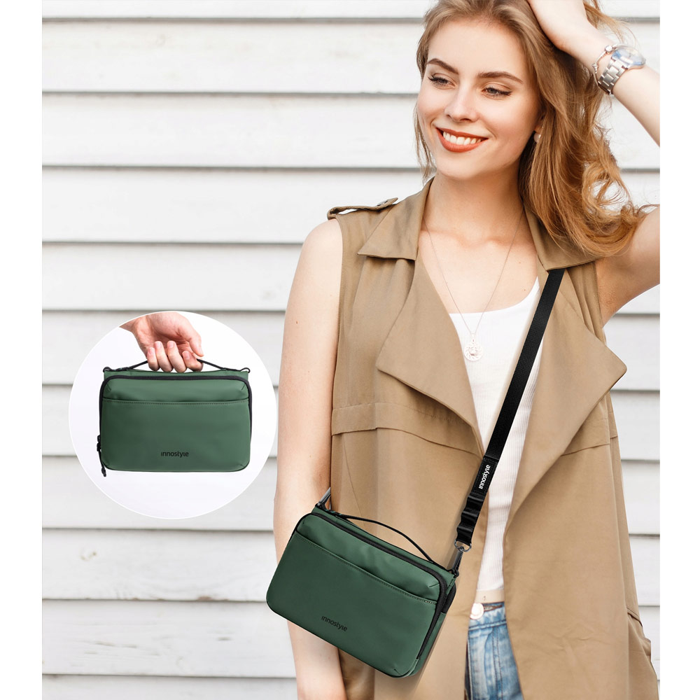 Picture of Innostyle FlexiCarry Crossbody Sling Shoulder Hand Carry Urban Style Bag Travel Bag (Meadow Green)
