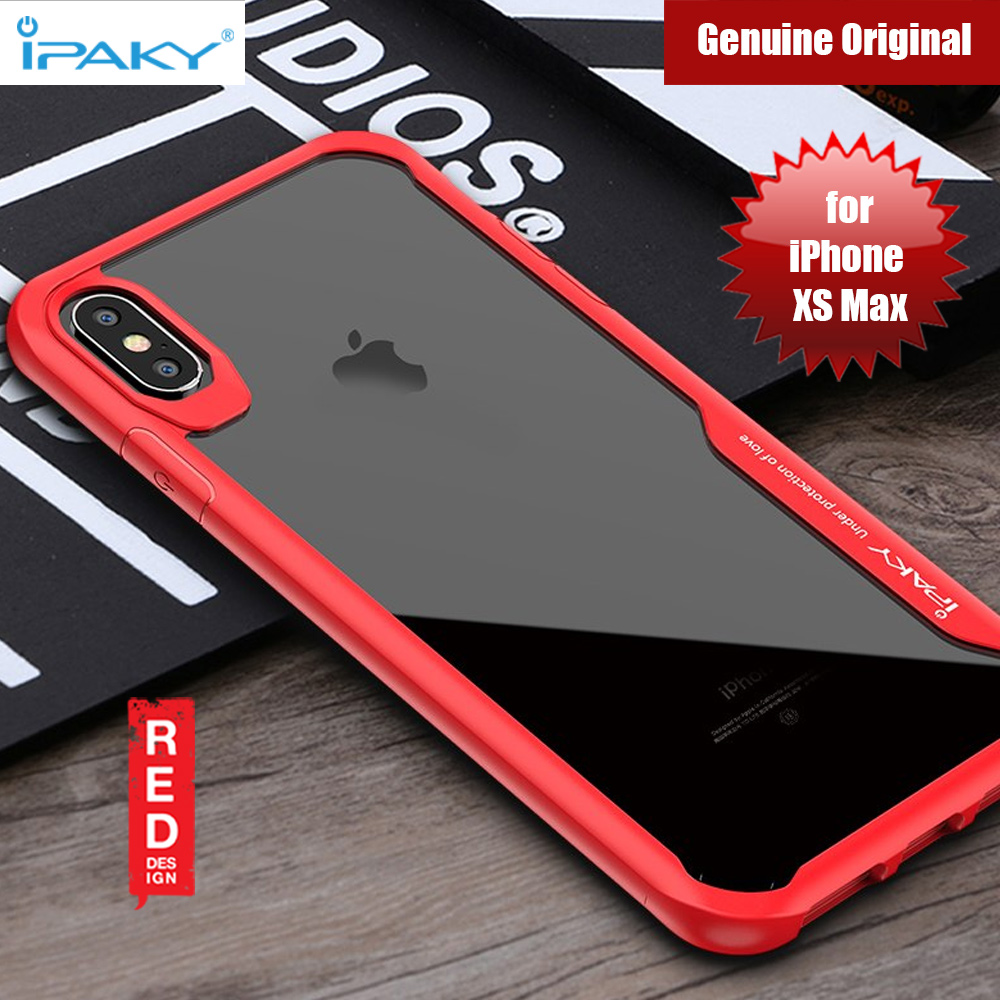 Picture of Apple iPhone XS Max  | iPaky Anti knock Shockproof Protective Silicone Camera Lens Protection Cover For Apple iPhone XS Max (Red)