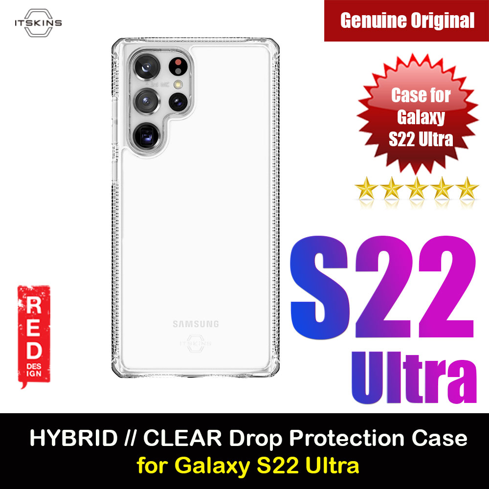 Picture of ITSKINS Hybrid CLEAR ANTIMICROBIAL Certified Antishock Protection Case for Galaxy S22 Ultra (Transparent) Samsung Galaxy S22 Ultra 5G 6.8- Samsung Galaxy S22 Ultra 5G 6.8 Cases, Samsung Galaxy S22 Ultra 5G 6.8 Covers, iPad Cases and a wide selection of Samsung Galaxy S22 Ultra 5G 6.8 Accessories in Malaysia, Sabah, Sarawak and Singapore 