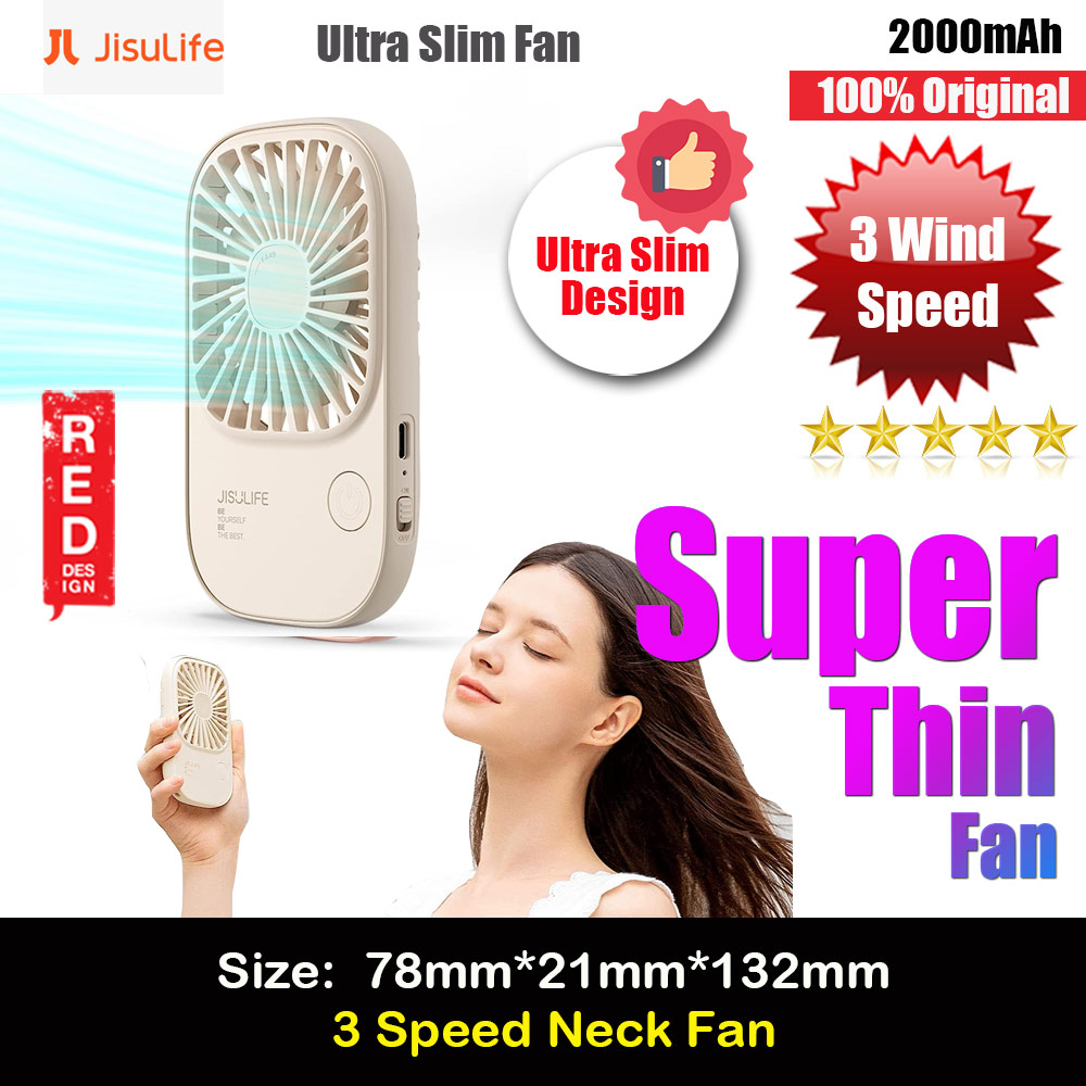 Picture of Jisulife Malaysia Handheld Fan Ultra Thin Mini Fan Small Portable Fan USB Rechargeable Personal Lash Fan with 3 Speeds for Office Outdoor Travel (Beige) Red Design- Red Design Cases, Red Design Covers, iPad Cases and a wide selection of Red Design Accessories in Malaysia, Sabah, Sarawak and Singapore 