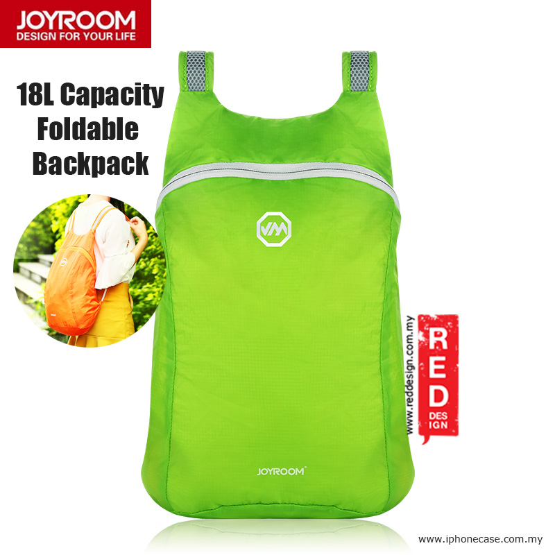 Picture of Joyroom Outdoor 18L Capacity Fodable Mini Backpack - Green Red Design- Red Design Cases, Red Design Covers, iPad Cases and a wide selection of Red Design Accessories in Malaysia, Sabah, Sarawak and Singapore 