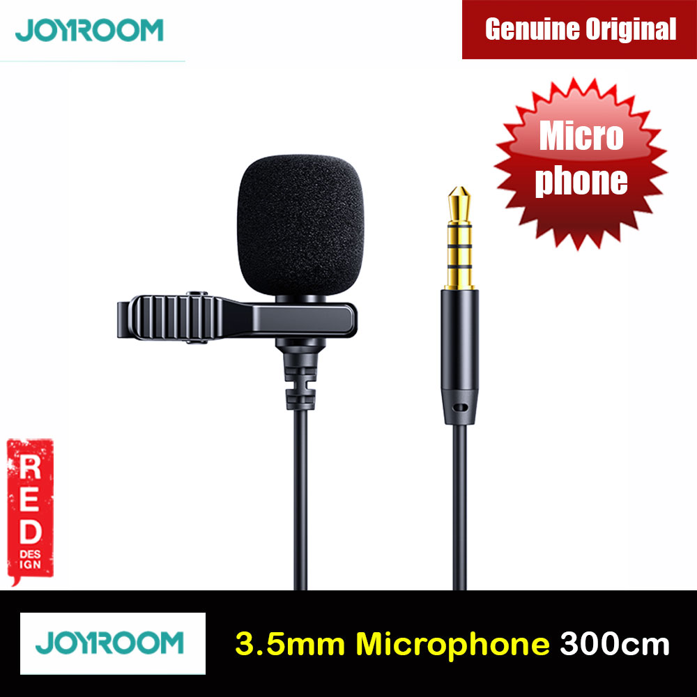 Picture of Joyroom Lavalier Lapel Microphone Mini Portable Hand Free Clip Foam Microphone for Mobile Phone Sound Card Camera Computer for Online Class Teaching Live Streaming Video Recording Interview Red Design- Red Design Cases, Red Design Covers, iPad Cases and a wide selection of Red Design Accessories in Malaysia, Sabah, Sarawak and Singapore 