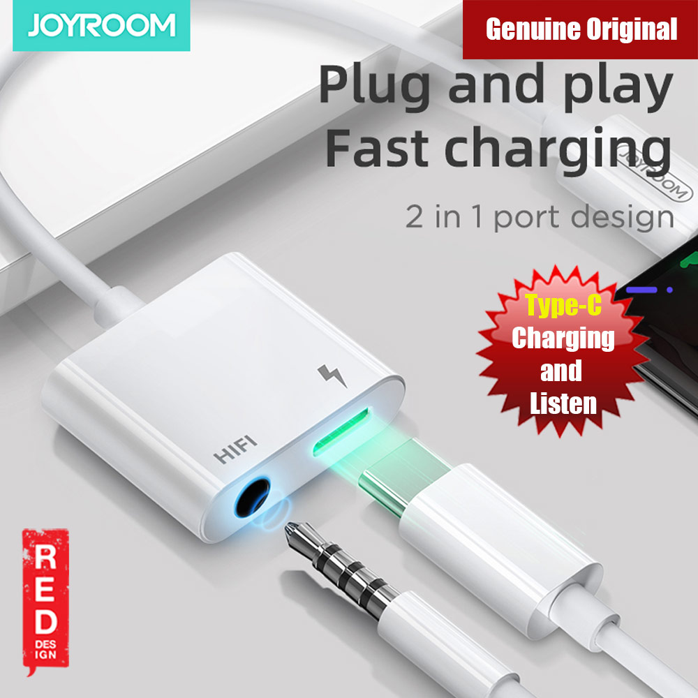 Picture of Joyroom USB-C to 3.5 mm Headphone Jack and 3A Charging Adapter for Google Pixel 2 3 XL Samsung Huawei P30 Pro Mate 20 Pro OnePlus HTC Xiaomi for Galaxy S10+ Note 10 Note 10+ iPad Pro 11 12.9 Xiao M Red Design- Red Design Cases, Red Design Covers, iPad Cases and a wide selection of Red Design Accessories in Malaysia, Sabah, Sarawak and Singapore 