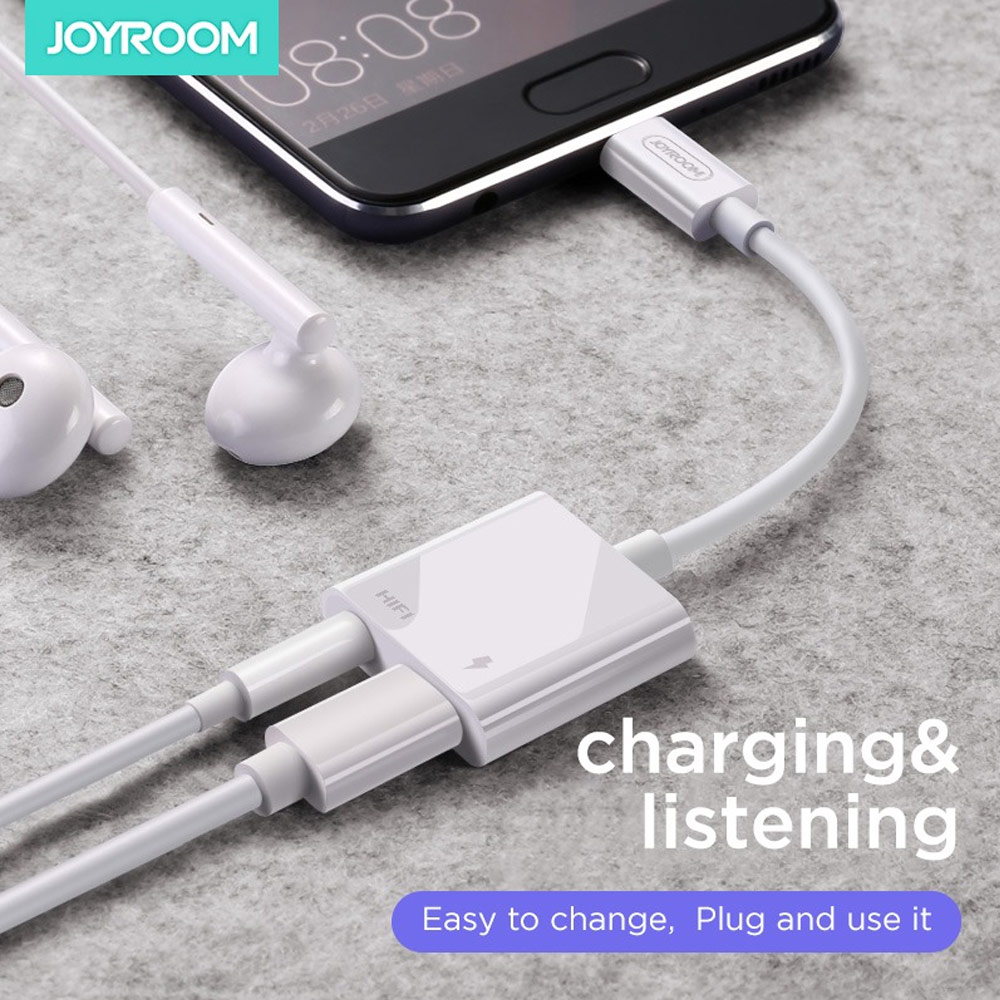 Picture of Joyroom USB-C to 3.5 mm Headphone Jack and 3A Charging Adapter for Google Pixel 2 3 XL Samsung Huawei P30 Pro Mate 20 Pro OnePlus HTC Xiaomi for Galaxy S10+ Note 10 Note 10+ iPad Pro 11 12.9 Xiao M